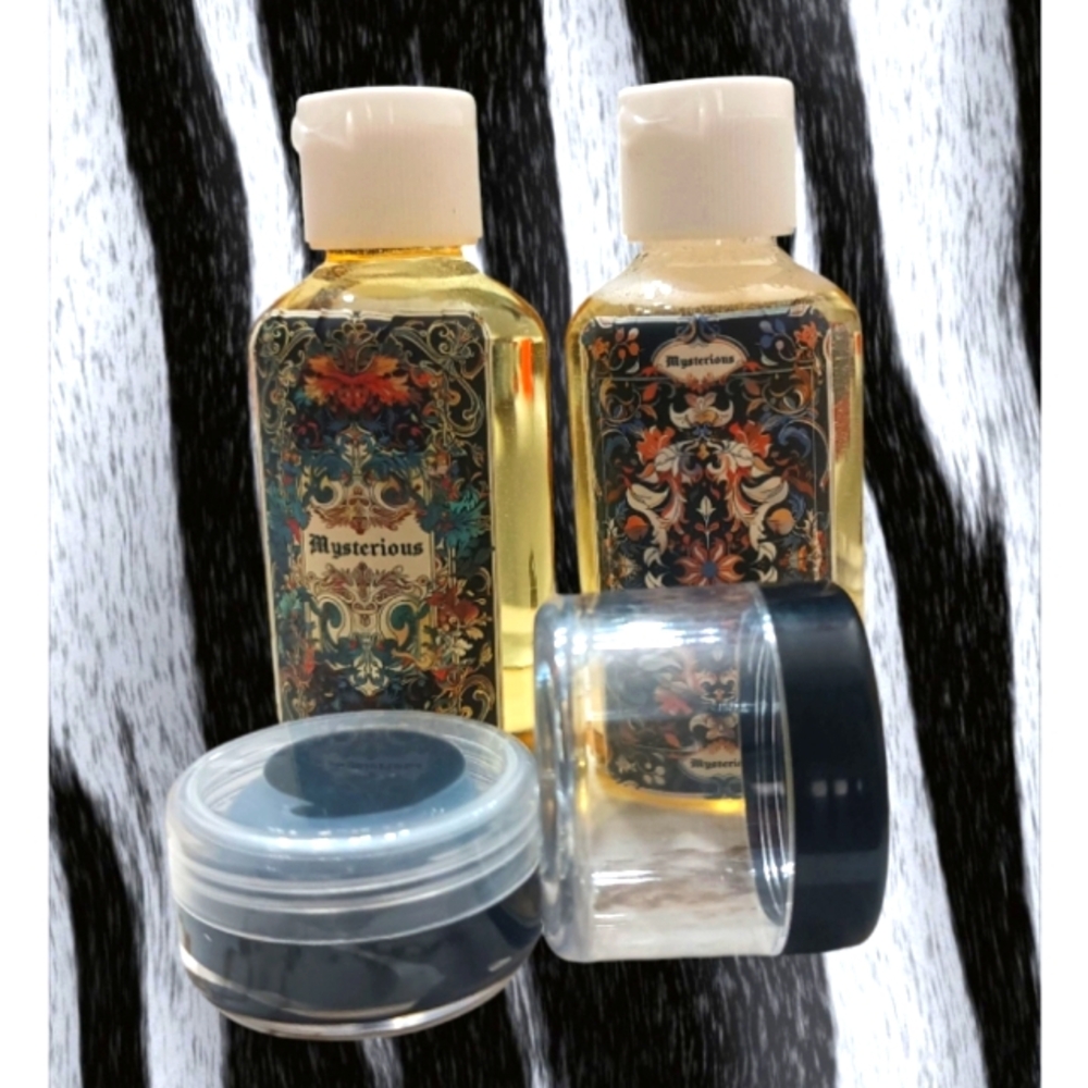 4/$15 Mysterious Design Set Bath Kit Travel Non Toxic 4pc Teen Gift Magic Witchy